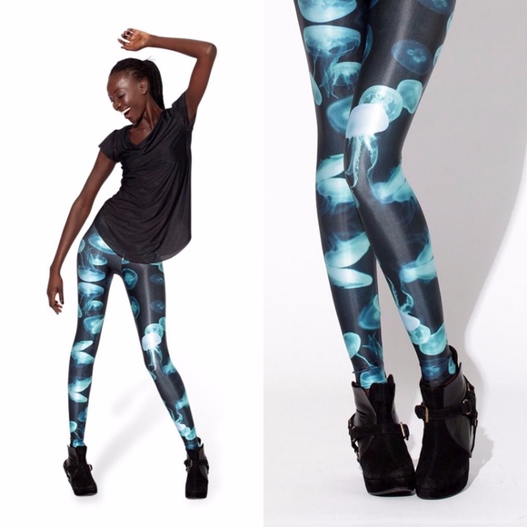 Blackmilk Pants - Blackmilk Jellyfish Leggings Sea Underwater Swimmi